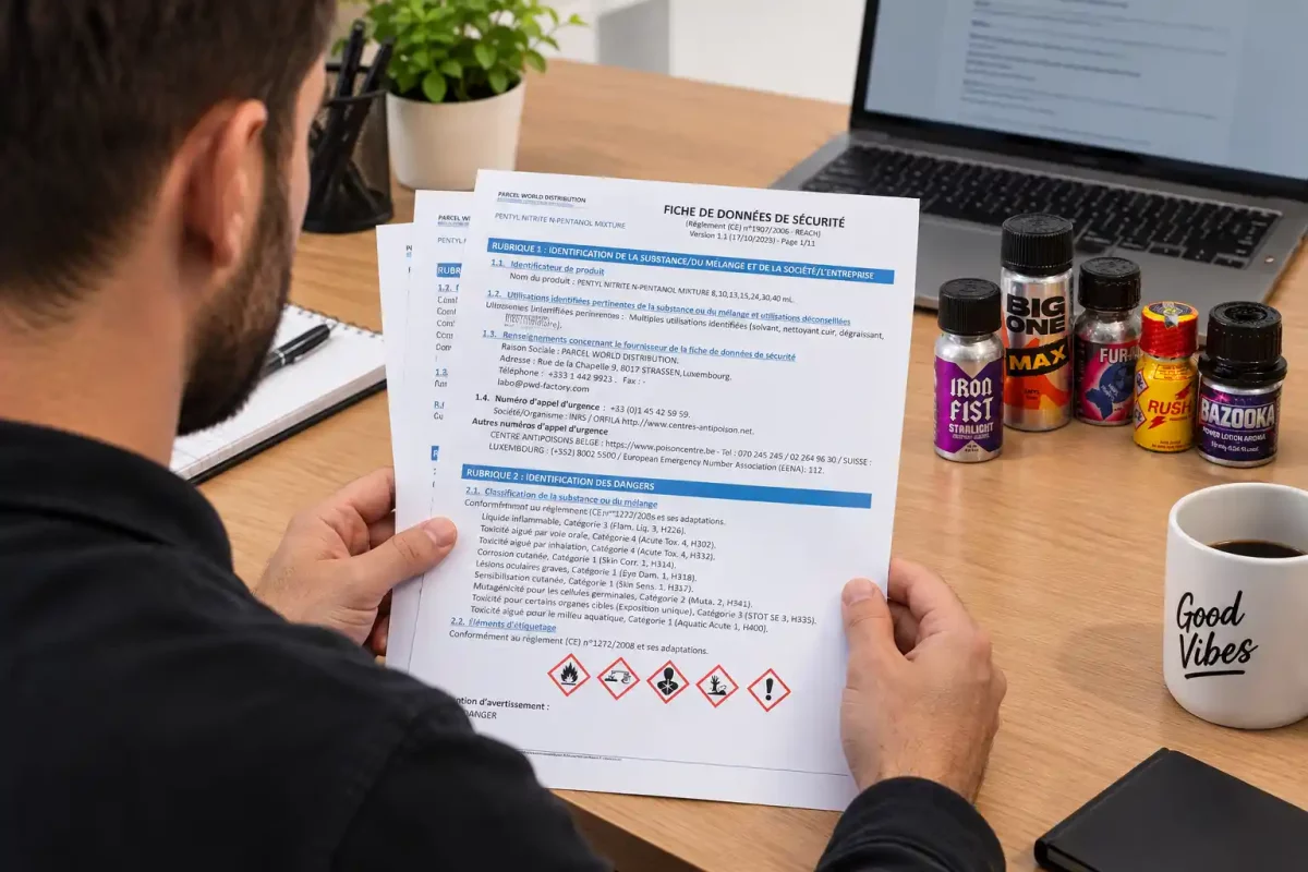 comment lire toutes les fiches de sécurités pour les poppers