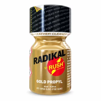 Le Poppers Radikal by Rush Gold Propyl 10 ml appartient à Radikal by Rush, une gamme développée dans l'univers Rush avec un positionnement volontairement plus intense.