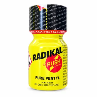 flacon de poppers rush radikal 10 ml à base de pentyle