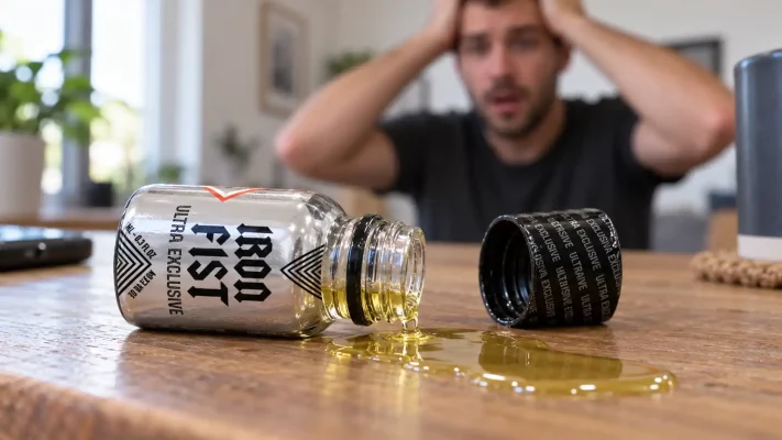 Poppers renversé : comment nettoyer ?