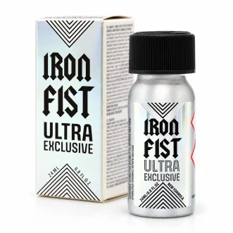 Poppers Iron Fist Ultra Exclusive 24 ml Amyle Premium – flacon aluminium holographique édition exclusive
