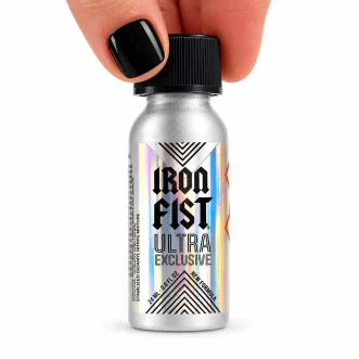 Poppers Iron Fist Ultra Exclusive 24 ml Amyle Premium – flacon aluminium holographique édition exclusive