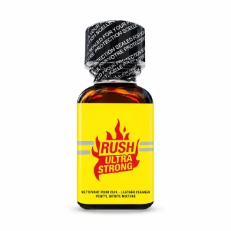Poppers Rush Ultra Strong Jaune - Pentyle 24 ml flacon en verre